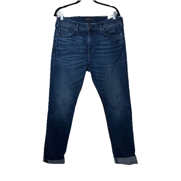 True Religion Rocco Jeans Men's W32x34 Relaxed Skinny Dark Wash Denim 1D - Picture 1 of 8